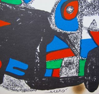 Joan Miro ESCULTOR DENMARK 1974 Plate Signed Lithograph 2