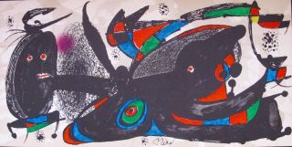 Joan Miro Escultor Great Britian Plate Signed Lithograph
