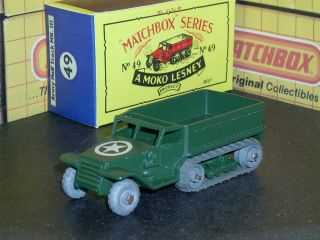 Matchbox Moko Lesney Half - Track Personnel Carrier 49 A1 Mw/mr Sc2 Vnm Craft Box