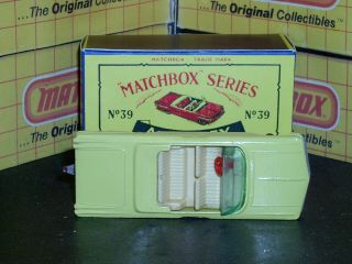 Matchbox Lesney Pontiac Convertible 39 b3 SPW yellow crimson SC7 NM crafted box 8