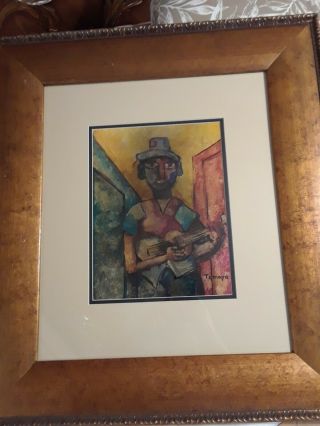 Rufino Tamayo Signed Mixed Media On Board $12000 To $14000 Art Value Past Auct.