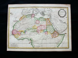 1810 Lapie - Rare Map Of Africa North,  Egypt,  Marocco,  Lybia,  Tunisia,  Somalia