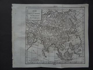 1781 Atlas Robert De Vaugondy Map Asia - Asie - 1750