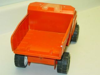 Vintage Tonka Orange Dump Truck,  Pressed Steel Toy 3