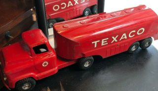 1950s Buddy L Toys 24 " Texaco Gas & Oil Co.  Tanker Truck Vintage