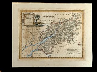 1700s A Map Of Gloucestershire Drawn From The Best Authorities