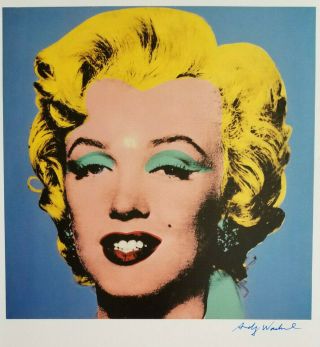 Andy Warhol 1984 Marilyn Monroe Hand Signed Print,