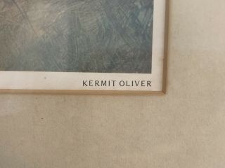 Kermit Oliver Signed & Inscribed Artist Proof “Wild Onion” Print Dubose ‘75 Big 6