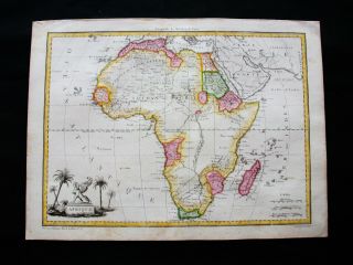 1810 Lapie - Rare Map Africa,  Afrique,  Marocco,  Algeria,  Sudan,  Nigeria,  Senegal