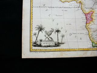 1810 LAPIE - rare map AFRICA,  AFRIQUE,  MAROCCO,  ALGERIA,  SUDAN,  NIGERIA,  SENEGAL 3