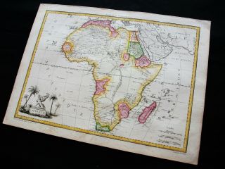 1810 LAPIE - rare map AFRICA,  AFRIQUE,  MAROCCO,  ALGERIA,  SUDAN,  NIGERIA,  SENEGAL 4