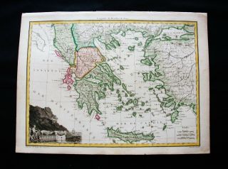 1810 Lapie - Rare Map Of Greece,  Crete,  Athens,  Turkey,  Bosphorus,  Dardanelles