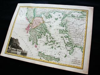 1810 LAPIE - rare map of GREECE,  CRETE,  ATHENS,  TURKEY,  BOSPHORUS,  DARDANELLES 4