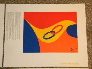 5 Alexander CALDER Braniff Airlines MENU COVERS 1974 Lithograph poster 3