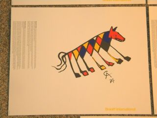 5 Alexander CALDER Braniff Airlines MENU COVERS 1974 Lithograph poster 4