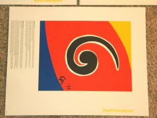 5 Alexander CALDER Braniff Airlines MENU COVERS 1974 Lithograph poster 6