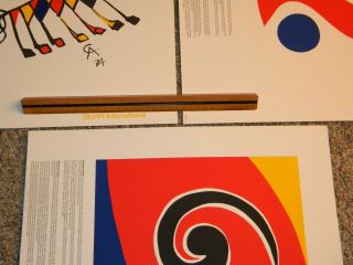 5 Alexander CALDER Braniff Airlines MENU COVERS 1974 Lithograph poster 8