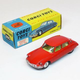 Corgi Toys 210s - Citroen Ds 19 - Boxed Mettoy Playcraft Vintage Rare Ds19