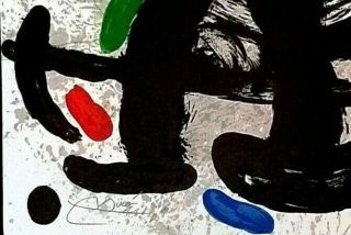 HAND SIGNED JOAN MIRO COLOR LITHOGRAPH FROM DLM 186,  1970.  Cramer 134. 2
