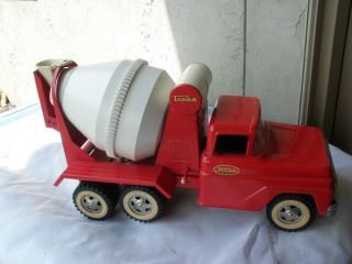 Vintage 1960 Tonka Red Cement Mixer Truck
