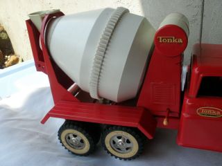 Vintage 1960 Tonka Red Cement Mixer Truck 3