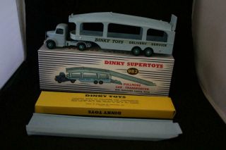 Dinky Toys Meccano Eng Yr 1955 Numbered 982 Pullmore Car Transporter Vgood Cond