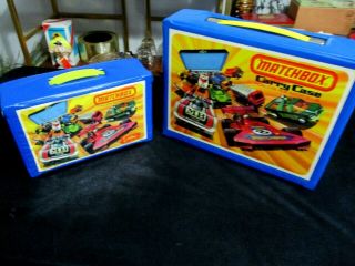 1976 Lesney Matchbox Superfast 48 & 24 Count Car Carry Cases Both