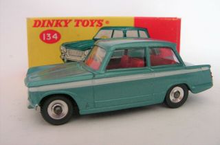 Vintage 1964 - 1968 Dinky Toys 134 Triumph Vitesse Nmib