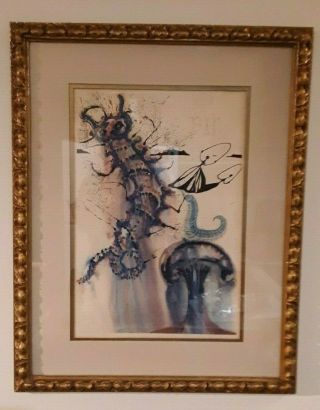 Authentic Dali " Advice From A Caterpillar " Numbered