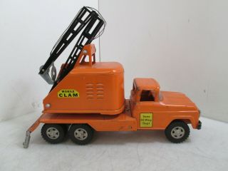 Tonka Toys Pressed Steel State Hi - Way Dept Mobile Clam Crane Truck