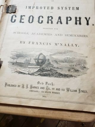 1800s McNally Maps American Geography Antique Old 4