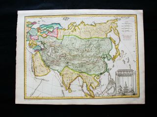1810 Lapie - Rare Map Of Asia,  China,  Korea.  Japan,  Malaysia,  Vietnam,  Cambodia