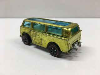 Vintage 1969 Mattel Hot Wheels Redline Volkswagen Beach Bomb VW Bus (YELLOW) 2