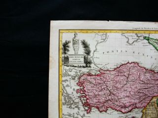 1810 LAPIE - rare map of TURKEY in ASIA,  IRAN,  ARMENIA,  GEORGIA,  SYRIA,  LEBANON 3