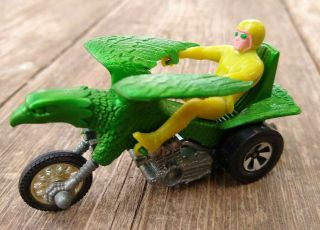 Vintage Hot Wheels Redline Rrrumblers Green Bold Eagle Trike With Rider