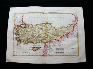 1789 Bonne - Rare Map Of Asia Minor,  Persia,  Turkey,  Syria,  Black Sea,  Bosphorus