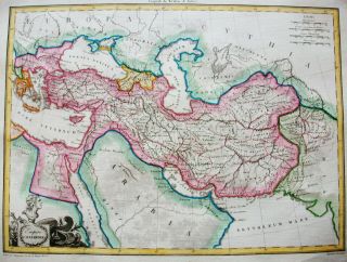 1810 LAPIE - rare map: ASIA MINOR,  GEORGIA,  ARMENIA,  AZERBAIJAN,  IRAN IRAQ PERSIA 2