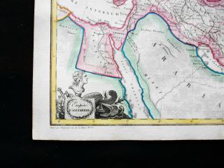 1810 LAPIE - rare map: ASIA MINOR,  GEORGIA,  ARMENIA,  AZERBAIJAN,  IRAN IRAQ PERSIA 3