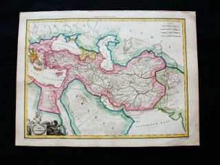 1810 LAPIE - rare map: ASIA MINOR,  GEORGIA,  ARMENIA,  AZERBAIJAN,  IRAN IRAQ PERSIA 5