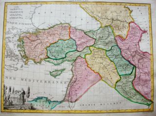 1810 LAPIE - rare map: TURKEY in ASIA,  PERSIA,  CYPRUS,  ARMENIA,  GEORGIA,  ISTANBUL 2