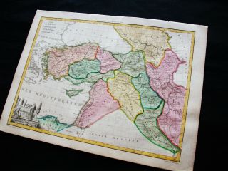 1810 LAPIE - rare map: TURKEY in ASIA,  PERSIA,  CYPRUS,  ARMENIA,  GEORGIA,  ISTANBUL 4