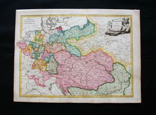 1810 Lapie - Rare Map Germany,  Deutschland,  Berlin,  Munich,  Koln,  Central Europe