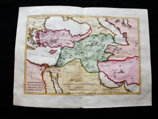 1789 Bonne - Rare Map: Middle East,  Turkey,  Azerbaijan,  Asia Minor,  Iran,  Georgia