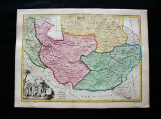 1810 Lapie - Rare Map Of Asia Mionor,  Persian Empire,  Iran,  Tehran,  Azerbaijan.