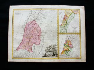 1810 Lapie - Rare Map Of Asia Minor,  Middle East,  Israel,  Palestine Syria Lebanon