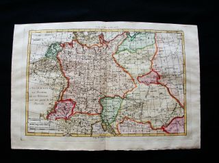 1770 Bonne - Orig.  Map Of North Europe,  Czech Republic,  Hungary,  Poland,  Germany