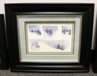 Frank Howell 1983 Hand Signed Lithograph Art Three Piece Set Custom Framed Rare 6