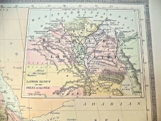 1889 MAP,  AFRICA,  PLATE 27,  BRADLEY’S ATLAS OF THE WORLD 4
