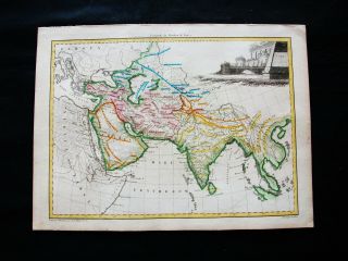 1810 Lapie - Rare Map Of Asia Southern,  Arabia,  India,  Yemen,  Middle East,  Iran