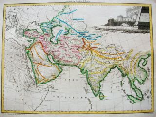 1810 LAPIE - rare map of ASIA SOUTHERN,  ARABIA,  INDIA,  YEMEN,  MIDDLE EAST,  IRAN 2